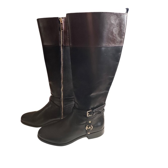 Michael Kors Leather Riding Boots 9 M NWOT - Picture 3 of 14
